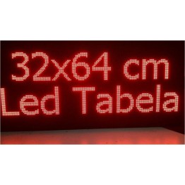 32 X 64 KAYAN YAZI LED TABELA KIRMIZI 1.KALİTE